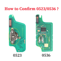 Clé de voiture télécommande plip modifiée ASK/FSK 433Mhz ID46 pour Peugeot 207 308 307 407 607 pour Citroën C2 C3 C4 0523/0536