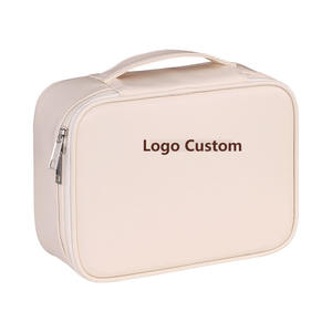 Pochette cosmétique de maquillage de luxe avec logo personnalisé sacs de rangement multicouches pour voyage sac de mode pour femmes de grande capacité - Product Image 6