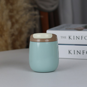 Termo de café de gelatina de diseño sencillo y moderno para hombres y mujeres, taza de té de acero inoxidable bonita y de alto valor estético para estudiantes - Product Image 4