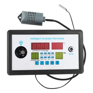 Incubadora de temperatura y humedad, termostato inteligente para huevos de giro automático