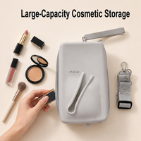 Ensemble de beauté portable avec étui pour téléphone, trousse à cosmétiques, rouge à lèvres, brillant à lèvres et sangle de poignet, accessoires de maquillage de voyage