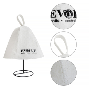 Un Gorro de Sauna de Lana Pura que Transforma el Ritual con una Sola Gota de Agua y la Tranquilidad del Diseño Nórdico - Product Image 4