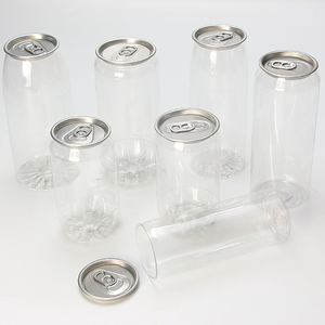 Plastic bottle Wholesale transparent soda cans Empty Hot sale 330ml 550ml 650ml pet plastic can for soft drink