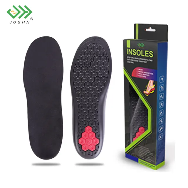 JOGHN 4cm height increase insole magnetic therapy vibration insole shock absorption Air Cushion Invisible Pads Soles For Shoes