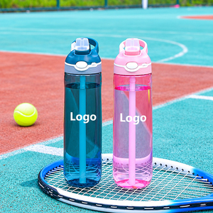 Bouteille d'eau réutilisable incassable en Tritan avec paille et couvercle push-pull, portable, grande capacité, pour sport, gym, voyage, lavage à la main uniquement - Product Image 5