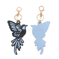 Porte-clés Charme Faux Cuir Nuisette Mignonne, Pendentif Floral pour Sac, Ornement Décoratif, Accessoire de Sac à Main, Cadeau pour Femmes et Filles
