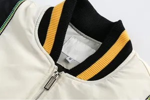 Veste universitaire de haute qualité pour hommes, broderie personnalisée, patchwork, style streetwear, coupe-vent, unisexe, manteau d'hiver Y2k - Product Image 6