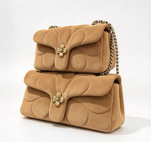 Floral Embossed Leather Flap Bag Zipper <b>Chain</b> <b>Strap</b> Square <b>Handbag</b> Women Lightweight Daily Use Multiple Colors Teen Girls - Product Image 2