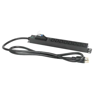 30amp 8 पोर्ट c13 mcb pdu रैक माउंट पावर वितरण इकाई l6-30P