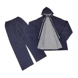 High Quality Yellow PVC Polyester Rain Coat Pant for Industrial <strong>Work</strong> <strong>Waterproof</strong> 2 Piece Jacket Pant Raincoat - Product Image 3