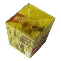 Boîte en plastique PET transparente personnalisée pour l'emballage de bonbons gélifiés, boîte pliable transparente, impression personnalisée pour les compléments alimentaires et les bonbons