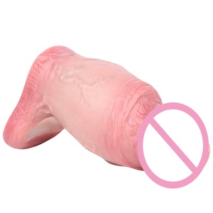 FAAK Wholesale Realistic Penis Sleeve with Anti-drop <b>Ring</b> Penis Cover Cock <b>Ring</b> Sleeve Open Ended Condom Sex Toys for <b>Couples</b> - Product Image 4