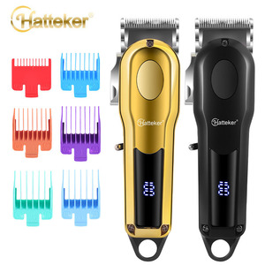 Hatteker - Juego de Herramientas de Peluquería Eléctricas, Kit de Cortapelos Inalámbricos Recargables para Hombre - Product Image 1