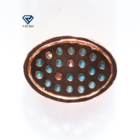 Hot Selling Ei plattiert Roségold hohl eingelegt Zirkon Kleidung Zubehör Diamant DIY Schuhe Taschen Ohrringe Halskette Diamant