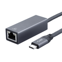 Adaptateur USB C vers RJ45 Gigabit Ethernet 0,2 m, puce RTL8153, 1000 Mbps LAN, coque en aluminium pour MacBook