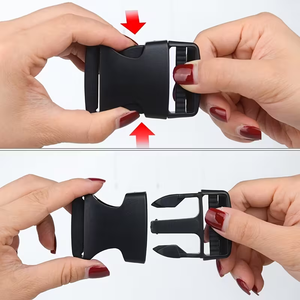 مشبك بلاستيكي للحزام قابل للتخصيص بشعار محفور بالليزر، مشبك تكتيكي غربي سريع التحرير، أداة تعديل حزام حقيبة الجولف - Product Image 3