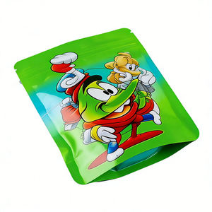 Bolsa de Embalaje de Alimentos Personalizada de 3.5 Gramos, Tipo Cadena, Esmerilada, a Prueba de Olores, con Cierre, de Película de Poliéster Duradera, con Cierre de Cremallera, de Colores - Product Image 4