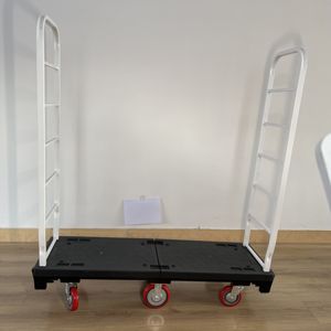 400KG en plastique robuste 6 roues entrepôt U chariot de bateau chariot utilitaire/chariot en métal - Product Image 1