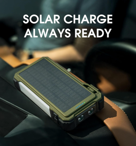 Meilleure vente 2026 : Démarreur de batterie 12000 mAh avec panneau solaire, onde sinusoïdale pure, lampe torche, chargeur portable Type C, charge rapide PD45W - Product Image 3
