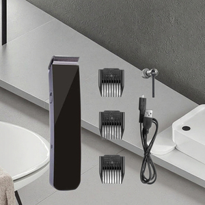 Trimmer per barba professionale con motore USB facile da pulire con lunghezze di taglio regolabili lama in acciaio inox vendita diretta dalla fabbrica - Product Image 3