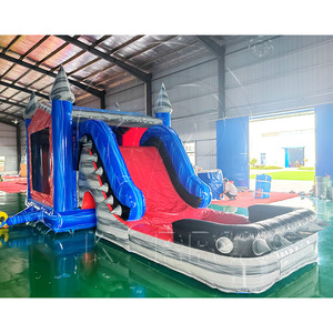 Castillo Inflable de PVC con Tobogán, Certificado, Tamaño Personalizable, Fácil de Instalar, Gran Capacidad para Fiestas Comerciales al Aire Libre - Product Image 3