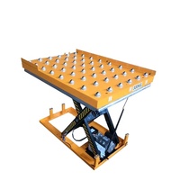Table élévatrice de plate-forme de rouleau mobile hydraulique de ciseaux avec le transfert de boule