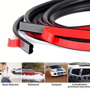 Tira de Sellado Universal para Automóvil de EPDM con Respaldo Adhesivo, Aislamiento Acústico para Puertas de Automóvil, Consola, Impermeable, Resistente al Viento y al Polvo - Product Image 5
