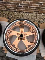 Jantes en alliage forgé RCSR Vellano VTG, jantes en alliage forgé à profil profond, jantes décalées de 24 à 26 pouces pour Cadillac Chevy