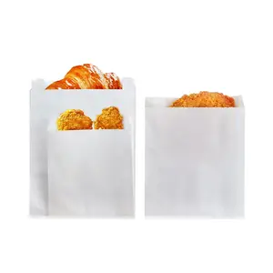 高品质可生物降解可水洗吐司面包纸袋外卖面包卷和透明窗口