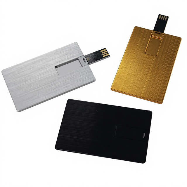 High Quality Credit Card Metal Usb  Flash Drive 128MB 256MB 512MB 1GB 2GB Pen Drive 4GB 8GB 16GB 32GB Gift Pendrive 64GB 128GB