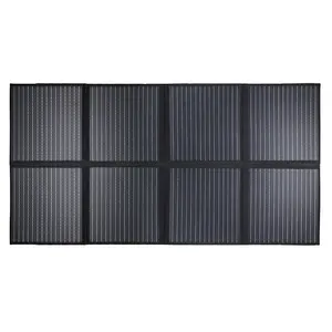 Panel Solar portátil plegable para exteriores, placa monocristalina de 600W, 48V, 72V, salida de CC, para Camping y hogar