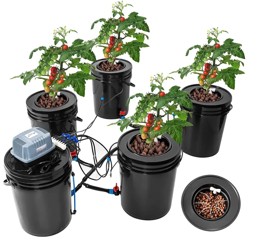 Dwc Hydrocultuur Moderne 5 Gallon Pp Emmer Voor Tomaten Kleine Tuin En Huis Kas Water Geven En Bloempot Ontwerp