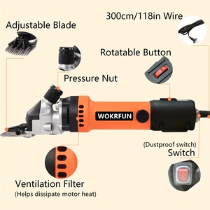 Tondeuse Électrique Professionnelle 500W pour Moutons, Alpaga et Chèvres, 6 Vitesses, pour Toilettage du Bétail - Product Image 5
