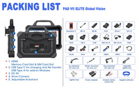 LAUNCH X431 PAD 7 PAD VII Testeur de batterie 60+ services en ligne Reprogrammation ECU Carte topologique Scanner de diagnostic pour camions 24V