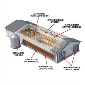 Nouvel équipement d'alimentation automatique complet pour ferme avicole en matériau PP personnalisé OEM pour système <span class=keywords><strong>de</strong></span> <span class=keywords><strong>ligne</strong></span> d'alimentation <span class=keywords><strong>de</strong></span> poulets - Product Image 6