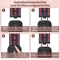 correa de reloj elástica y ajustable de nailon para xiaomi redmi watch 5 / redmi watch 4 / xiaomi smart band 9 pro / smart band