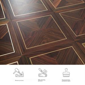 Parquet de ingeniería <span class=keywords><strong>gris</strong></span> urbano certificado FSC: resistente al agua <span class=keywords><strong>AC5</strong></span> y VOC de 0,02 mg/m³ para hogares modernos - Product Image 6