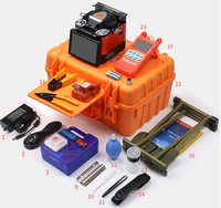 A-80S Orange Automatic Fiber Optic Fusion Splicer 4 Motors FTTH 1 Year Warranty CN/GUA