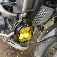 Feux auxiliaires avant pour moto JPAD, télécommande sans fil, projecteur, faisceau bas et faisceau haut, couleur jaune et blanc, aluminium J4A