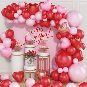 DAMAI St Valentin Party Balloons Sets Valentines Decor Love Party Decoration Supplies Valentine Day 2024