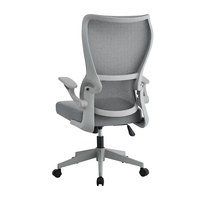 Chaise de bureau pour manager - Conception confortable en maille avec structure en fer inclinable pour une utilisation prolongée sur ordinateur et pour les pauses déjeuner