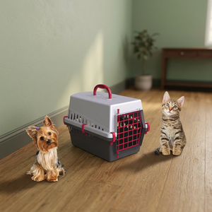 Sac à dos pour animaux de compagnie léger et grand de fabrication italienne, respirant et portable, en plastique, pour chiens et chats, avec motif animal - Product Image 2