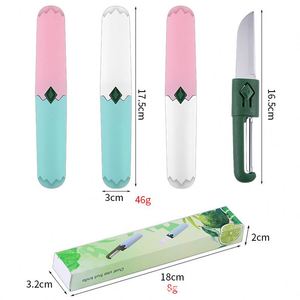 Couteau à éplucher multifonctionnel 2-en-1 en acier inoxydable, éplucheur de fruits et de melons pour la cuisine, éplucheur en métal durable - Product Image 2