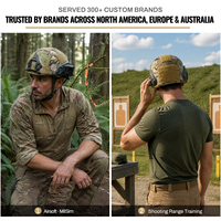 Housse de casque tactique Michi en polyester durable GAF, camouflage, pour entraînement en plein air et paintball (unisexe, sans casque)