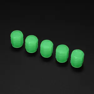 ABS Tire Valve Cap Luminous Tyre Dust Cover Glow In The Dark For Car Bike Motorcycle