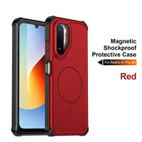 Coque de téléphone magnétique anti-chute à quatre coins avec protection d'objectif et chargement sans fil pour Redmi Turbo 5 5G/Poco X8 Pro 5G