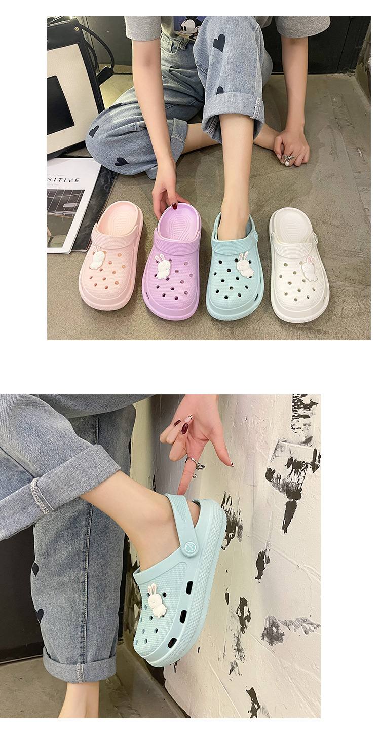 Summer EVA Non-slip Garden Shoes Women Indoor Outdoor Slippers and Sandals