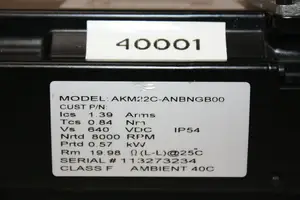 Kollmorgen 서보 모터 AKM22C-ANBNGB00 미사용-