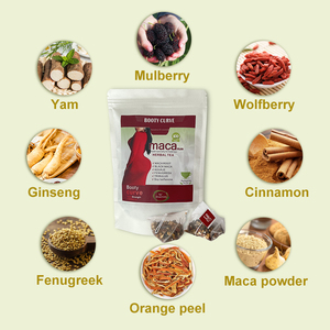 プライベートブランドのブーティカーブス アルティメットブラックマカピルズ プラス ハーブバットティー ヒップと大きなお尻のためのヒップとお尻の拡大ティー - Product Image 6