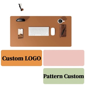 Alfombrilla de Escritorio de Cuero Antideslizante con Logotipo Personalizado, Protector de Escritorio, Alfombrilla Impermeable para Ratón, Alfombrilla para Portátil, para Oficina y Hogar - Product Image 1